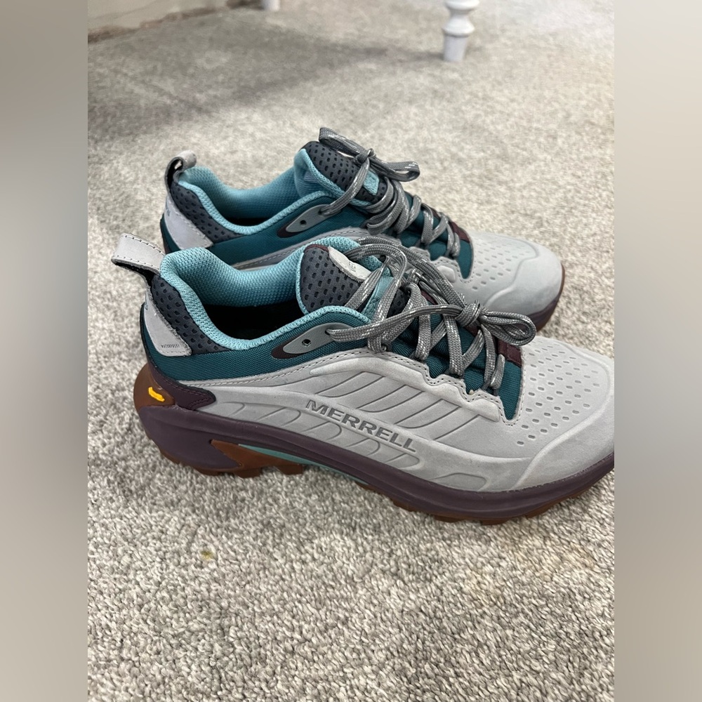 Merrell Merrell Moab Speed 2 Hiking Shoes White and Purple Size 9 - Picture 7 of 12